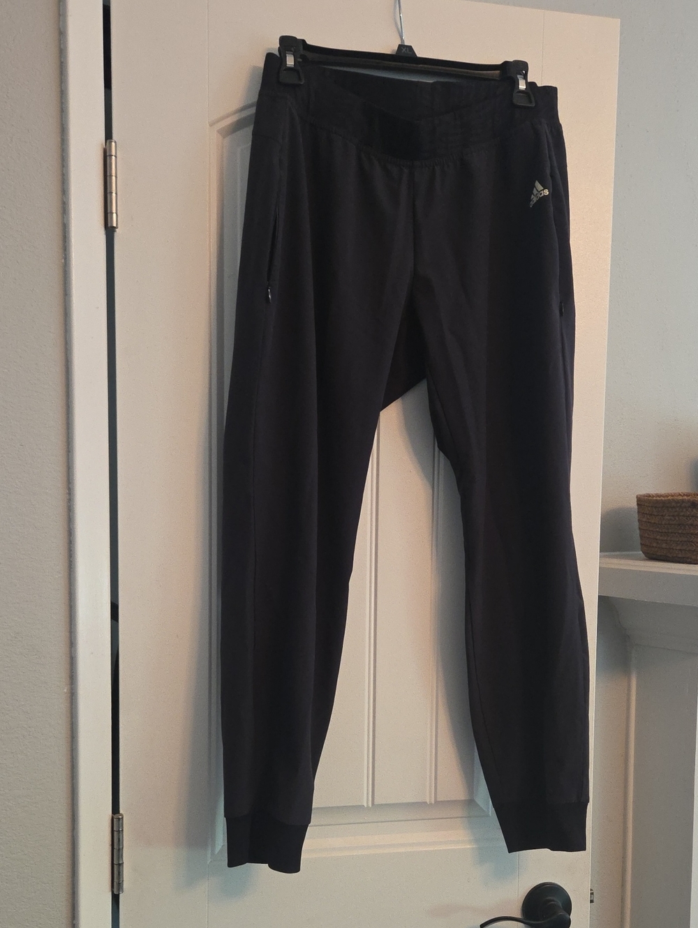 adidas Black Women's Track Joggers with Zip Pockets